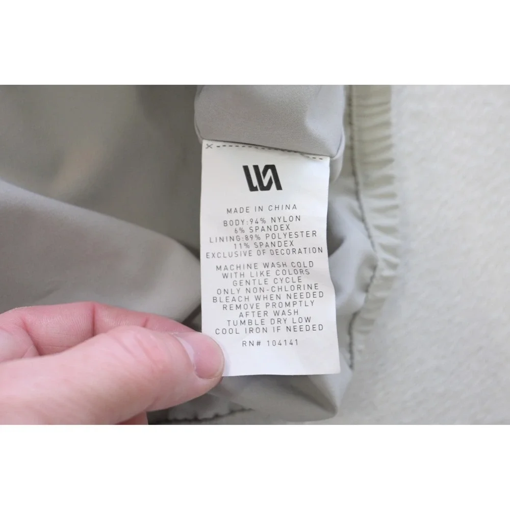 VRST Bomber‎ Jacket Mens Large Grey Stretch Full Zip Lightweight Excellent